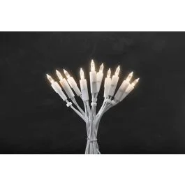 Nie przegap Konstsmide LED Lichtsnoer | 35 Lichtpunten 2.1W Warm Wit 230V | 5.1m 15cm spacing witte kabel | Alleen binnengebruik