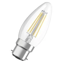 6x Osram B22d LED Kaarslamp | 4W 2700K 220V/240V 827 470Lm | 300° Ø35mm Taniej