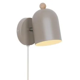 Nordlux Gaston LED Wandlamp | 1x E27 Max 15W | Dimbaar | Bruin Szybka dostawa