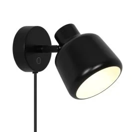 Nordlux Louella LED Wandlamp | 1x E14 Max 10W | Dimbaar | Zwart Tani