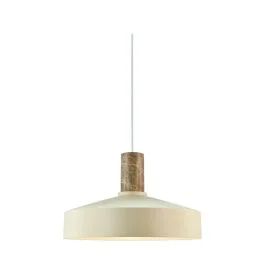 Nie przegap Nordlux Elvas LED Hanglamp | 1x E27 Max 60W | Dimbaar | Beige