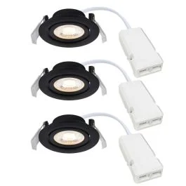 Nordlux Monolo LED Inbouwspot | 4.8W 3000K 450lm 830 | Dimbaar | Zwart Ostatnie sztuki