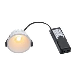 Super okazja Nordlux Albric Ø90mm LED Inbouwspot | 8W 2700K 620lm 927 | ip44 | Dimbaar | Wit