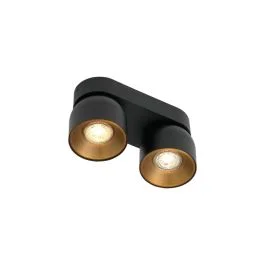Nordlux Pitcher LED Opbouwspot | 2x GU10 Max 10W | Dimbaar | Zwart Ostatnie sztuki