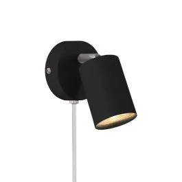 Wyjątkowa oferta Nordlux Explore LED Wandlamp | 1x GU10 Max 7W | Dimbaar | Zwart