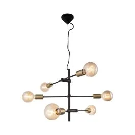 Nordlux Josefine LED Hanglamp | 6x E27 Max 25W | Dimbaar | Zwart Nowy