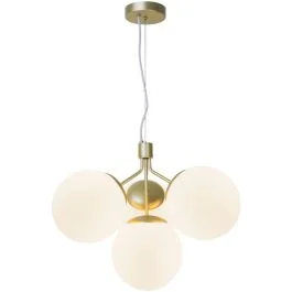 Darmowa dostawa Nordlux Ivona LED Hanglamp | 4x E27 Max 28W | Dimbaar | Goud