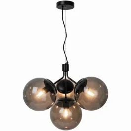 Nordlux Ivona LED Hanglamp | 4x E27 Max 28W | Dimbaar | Zwart Bezpieczna płatność