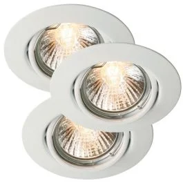 Zniżka Nordlux Triton Ø90mm LED Inbouwspot | 3x GU10 Max 8W | Dimbaar | Wit