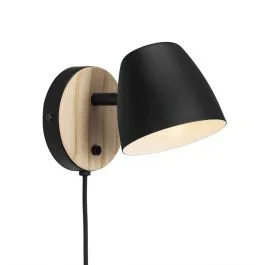 Nordlux Theo LED Wandlamp | 1x GU10 Max 35W | Dimbaar | Zwart Hit cenowy