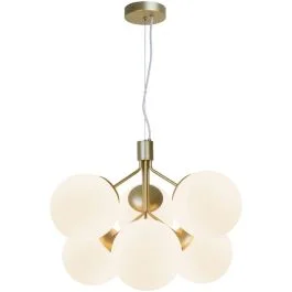 Do wyczerpania zapasów Nordlux Ivona LED Hanglamp | 6x E27 Max 28W | Dimbaar | Goud