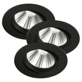 Tylko dziś Nordlux Fremont Ø85mm LED Inbouwspot | 4.5W 2700K 345lm 827 | Dimbaar | Zwart