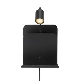 Szybka wysyłka Nordlux Roomi LED Wandlamp | 1x GU10 Max 8W | Dimbaar | Zwart