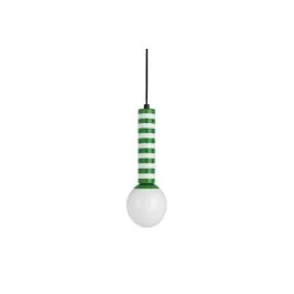 Leitmotiv Rayado Retro LED Hanglamp | 1x E14 15W | Retro green w. white Wyprzedaż