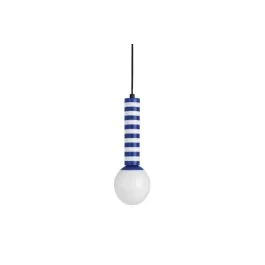 Oferta czasowa Leitmotiv Rayado Retro LED Hanglamp | 1x E14 15W | Cobalt blue w. white