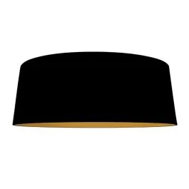 Niska cena Steinhauer Lampenkap | Lampenkap – Zwart Linnen Met Gouden Binnenzijde Ø60 Cm