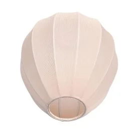 Okazja Mexlite Lampenkap | Lampenkap – Handgemaakt Beige Linnen Druppelkapje Ø25 Cm Voor E27 Armaturen