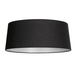 Super okazja Anne Light Lampenkap | Lampenkap – Zwart Linnen Met Witte Binnenzijde Ø48 Cm