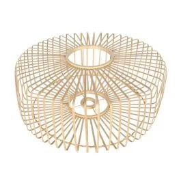 Steinhauer Lampenkap | Naturel Bamboe/Houten Lampenkap Breeza-Beache ⌀50Cm Met E27 Support Łatwy zwrot