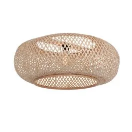 Wysoka jakość Anne Light Lampenkap | Naturel Bamboe Met Houten Lampenkap Ø60Cm Met E27 Support
