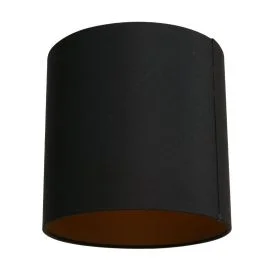 Mexlite Lampenkap | Zwart Fijn Linnen Lampenkap Met E27 Support En Goudkleurige Binnenkant Oferta