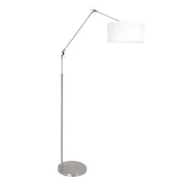Nowość Steinhauer Prestige Chic LED Vloerlamp | 1x E27 40W | Dimbaar | Staal/Wit