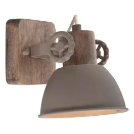 Mexlite Gearwood LED Plafondlamp | 1x E27 40W | Dimbaar | Taupe Hit sprzedaży