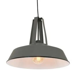 Mexlite Eden LED Hanglamp | 1x E27 40W | Dimbaar | Grijs/Wit Szybka dostawa