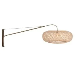 Niska cena Steinhauer Maze-Natural LED Wandlamp | 1x E27 40W | Dimbaar | Naturel