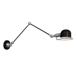 Kup teraz Mexlite Davin LED Wandlamp | 1x E14 40W | Dimbaar | Aluminium/Zwart
