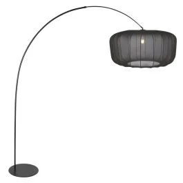 Łatwy zwrot Anne Light Anne-Curve LED Vloerlamp | 1x E27 | Dimbaar | Zwart