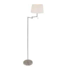 Wybór klientów Mexlite Bella LED Vloerlamp | 1x E27 40W | Dimbaar | Staal/Wit