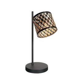 Nowy Mexlite Sumba LED Tafellamp | 1x E14 40W | Dimbaar | Naturel/Zwart