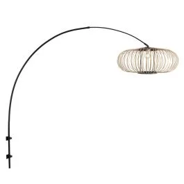 Tylko do końca tygodnia Steinhauer Silva Wandlamp | 1x E27 | Zwart