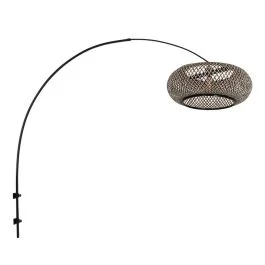 Wysoka jakość Steinhauer Maze-Natural LED Wandbooglamp | 1x E27 40W | Dimbaar | Zwart