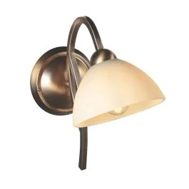 Najlepsza cena Steinhauer Anthea LED Wandlamp | 1x E27 | Dimbaar | Brons