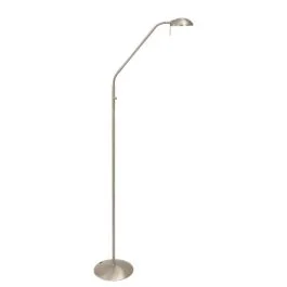 Mexlite Biron LED Vloerlamp | 8W 2700K 650lm 827 | Dimbaar | Staal/Wit Darmowa dostawa