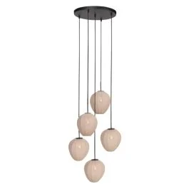 Mexlite HaloSwap LED Hanglamp | 5x E27 40W | Dimbaar | Creme/Zwart Najlepsza cena