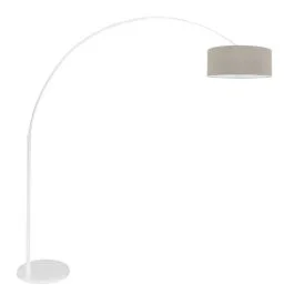 Dostępne od ręki Steinhauer Sparkled Light LED Vloerlamp | 1x E27 40W | Dimbaar | Grijs/Wit