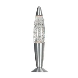 Mexlite Volcan LED Tafellamp | 1x E14 25W 2700K 150lm 827 | Zilver Super okazja
