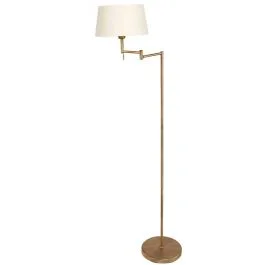 Obniżka ceny Mexlite Bella LED Vloerlamp | 1x E27 40W | Dimbaar | Brons/Wit