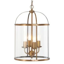 Steinhauer Pimpernel LED Hanglamp | 4x E14 40W | Dimbaar | Brons/Transparant Zamów dziś