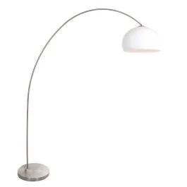 Nowy Mexlite Solva LED Staande Booglamp | 1x E27 40W | Dimbaar | Staal/Wit
