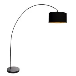 Mexlite Solva LED Staande Booglamp | 1x E27 40W | Dimbaar | Zwart Nie przegap