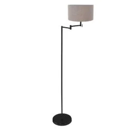 Promocja Mexlite Bella LED Vloerlamp | 1x E27 40W | Dimbaar | Grijs/Zwart