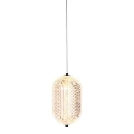 Mexlite Geripu LED Hanglamp | 8W 2700K 700lm 927 | Amberkleurig/Zwart Kup teraz