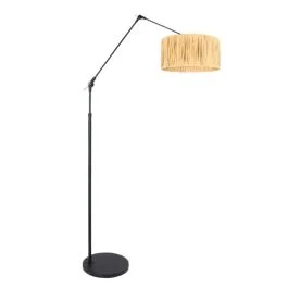 Steinhauer Prestige Chic LED Vloerlamp | 1x E27 40W | Dimbaar | Naturel/Zwart Darmowa dostawa