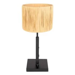 Steinhauer Stang LED Tafellamp | 1x E27 40W | Dimbaar | Naturel/Zwart Wyjątkowa oferta