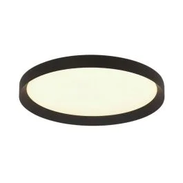 Do wyczerpania zapasów Steinhauer Flady LED Plafondlamp | 30W 2700K 3500lm 927 | Dimbaar | Zwart