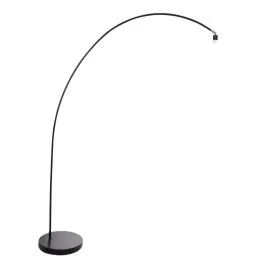 Mexlite Solva LED Staande Booglamp | 1x E27 40W | Dimbaar | Zwart Bezpieczna płatność